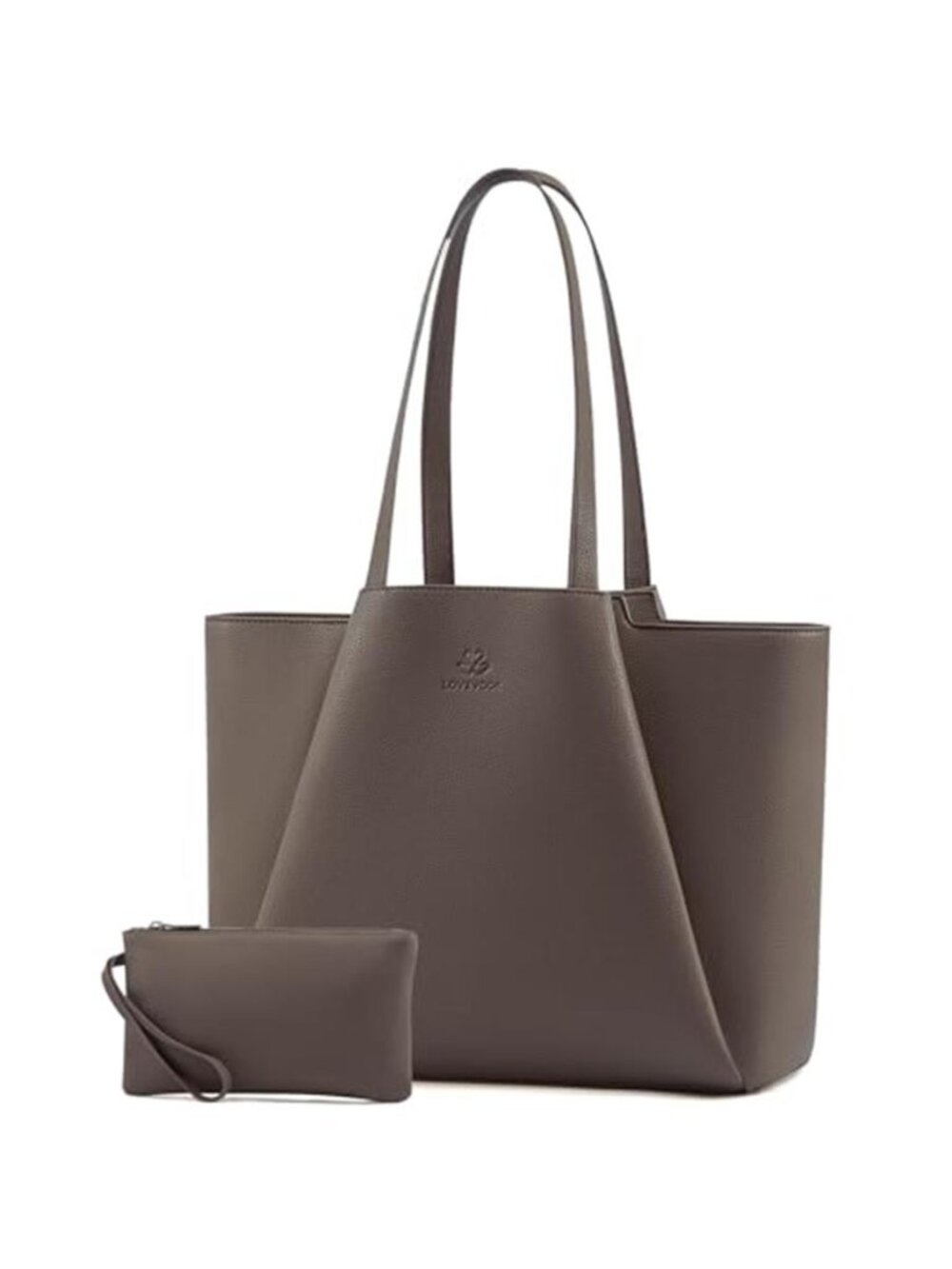Womens Vegan Leather Laptop Tote Bag 15 Inch Work Shoulder Purse Business Bag